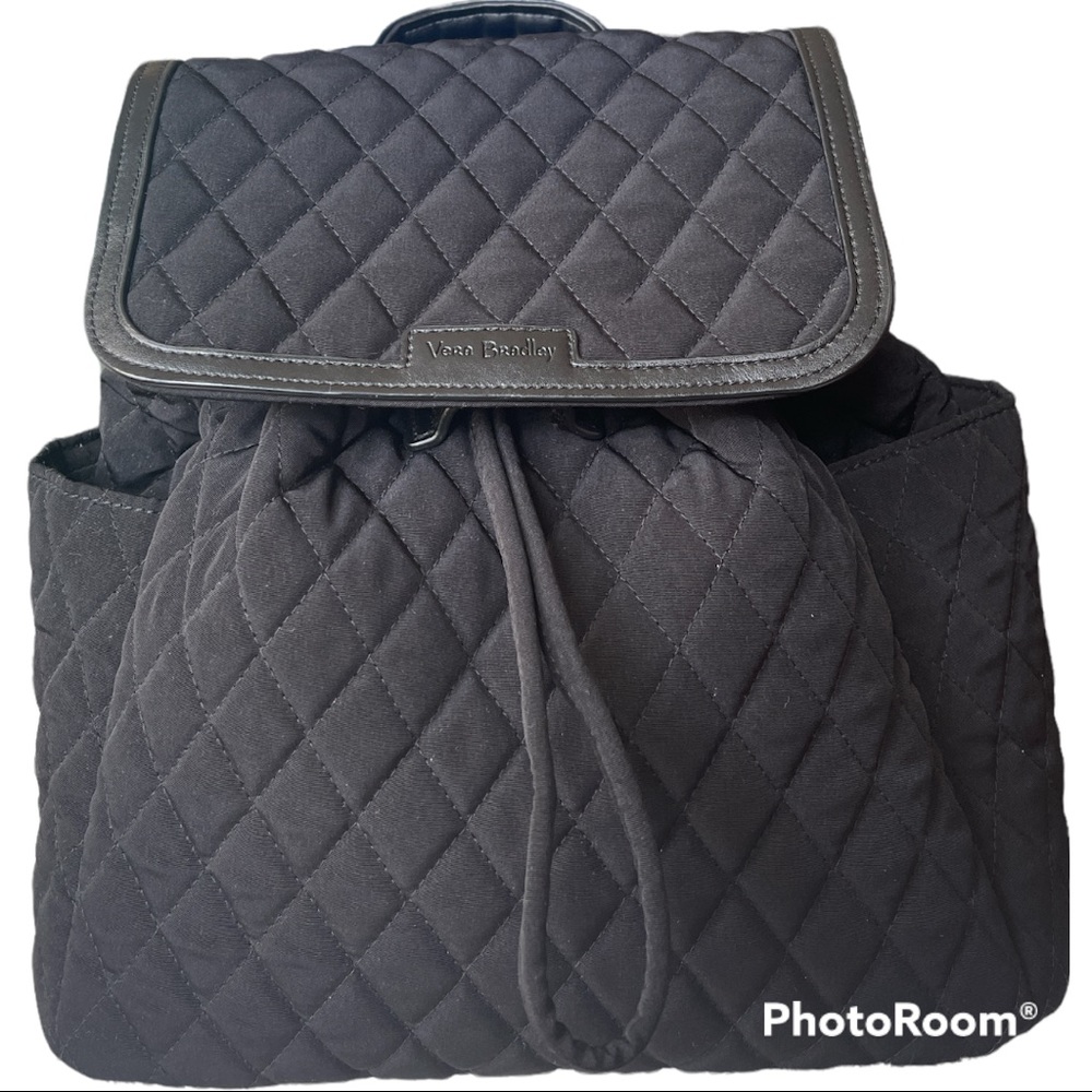 Vera Bradley Fashion Classic Black Quilted Backpack